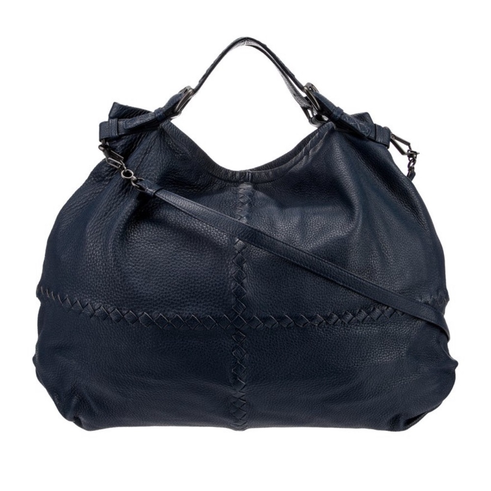 RARE Bottega Veneta by Daniel Lee: Intrecciato-Trimmed Hobo -AUTHENTIC